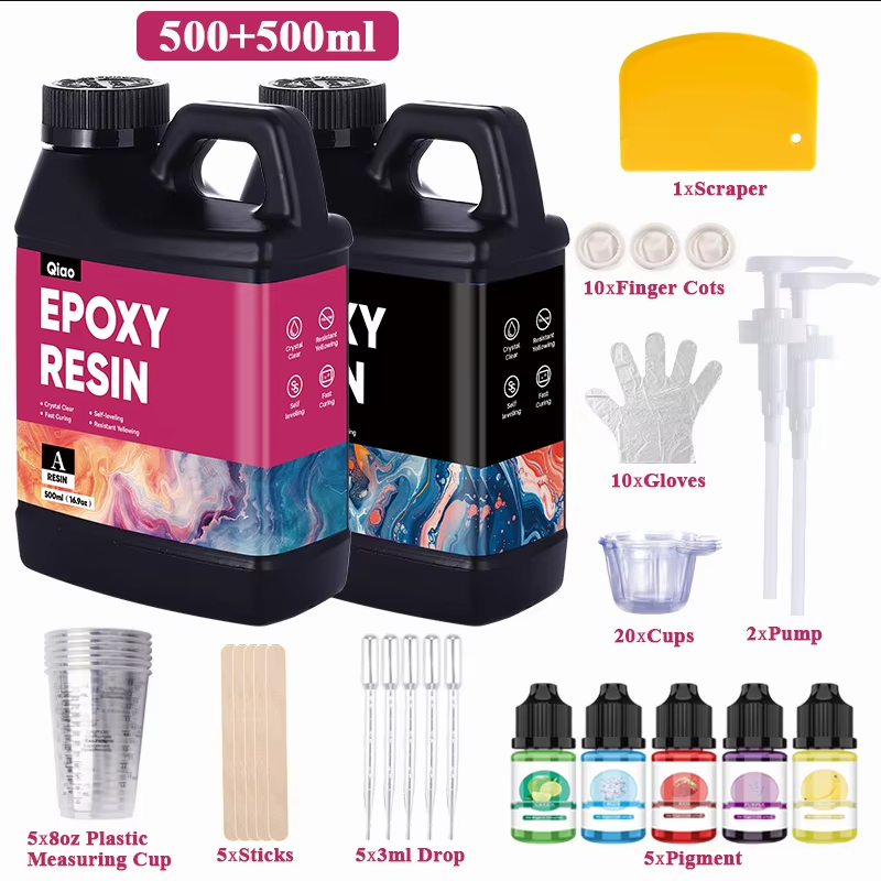 Crystal Bead Mix - 500ml/1000ml Epoxy Resin Kit Crystal Clear,