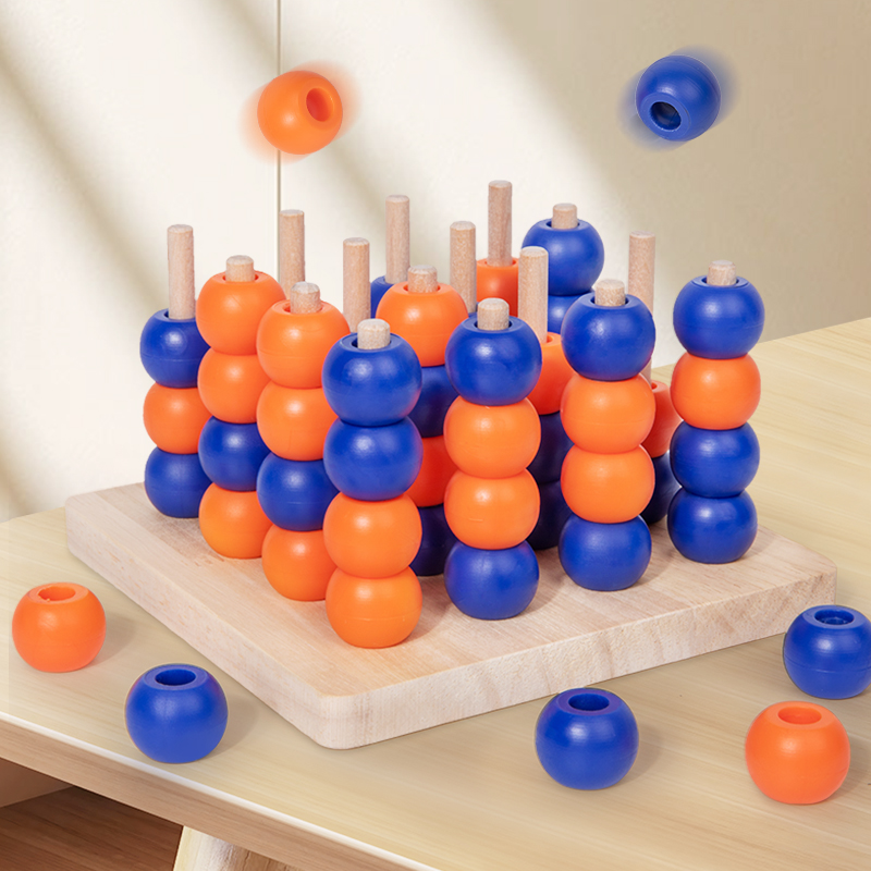 Jewelry Making Board - Wooden Toy Gobang 3D Connect Four