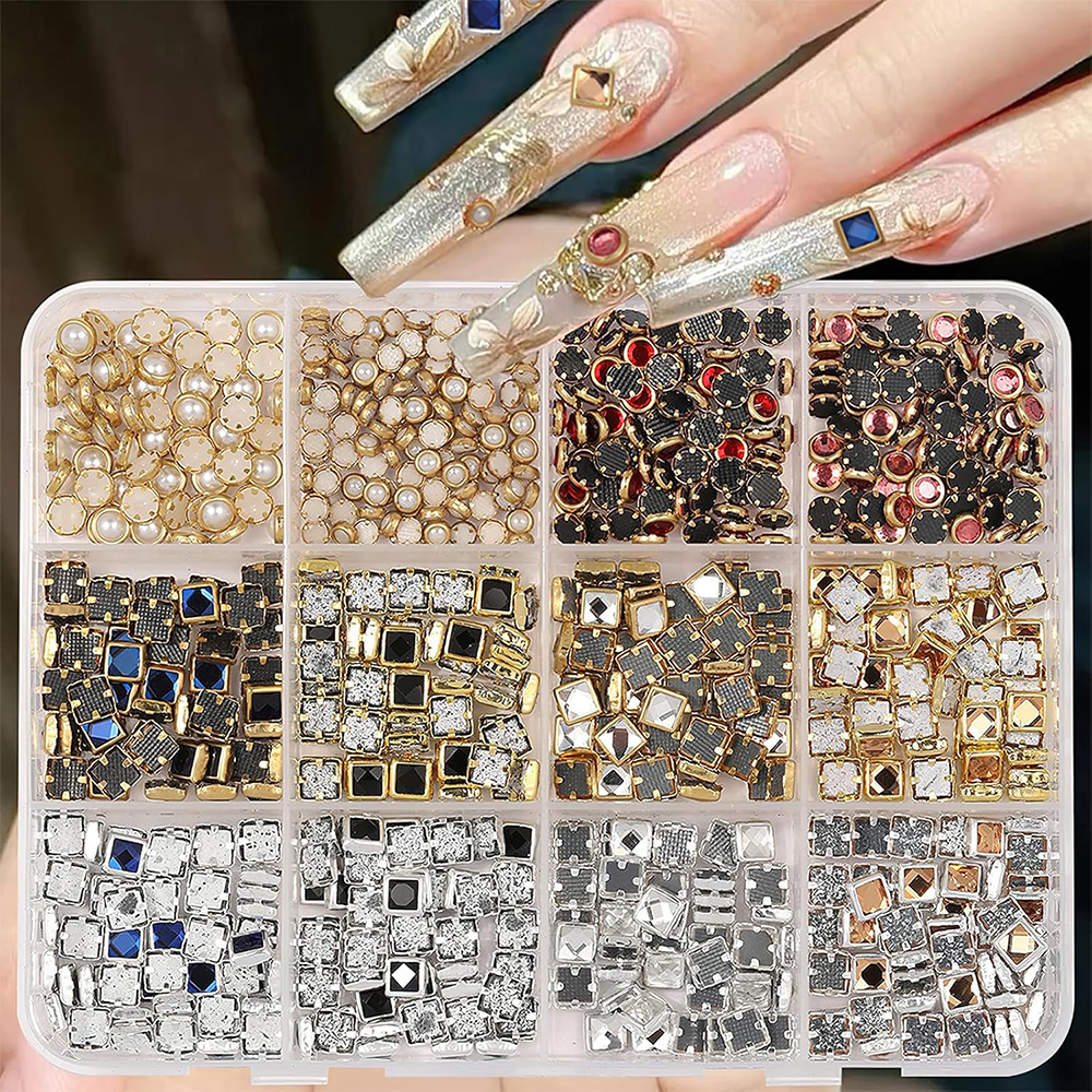 12 Colors Mixed Nail Crystal G - Crystal Bead Mix avis et prix