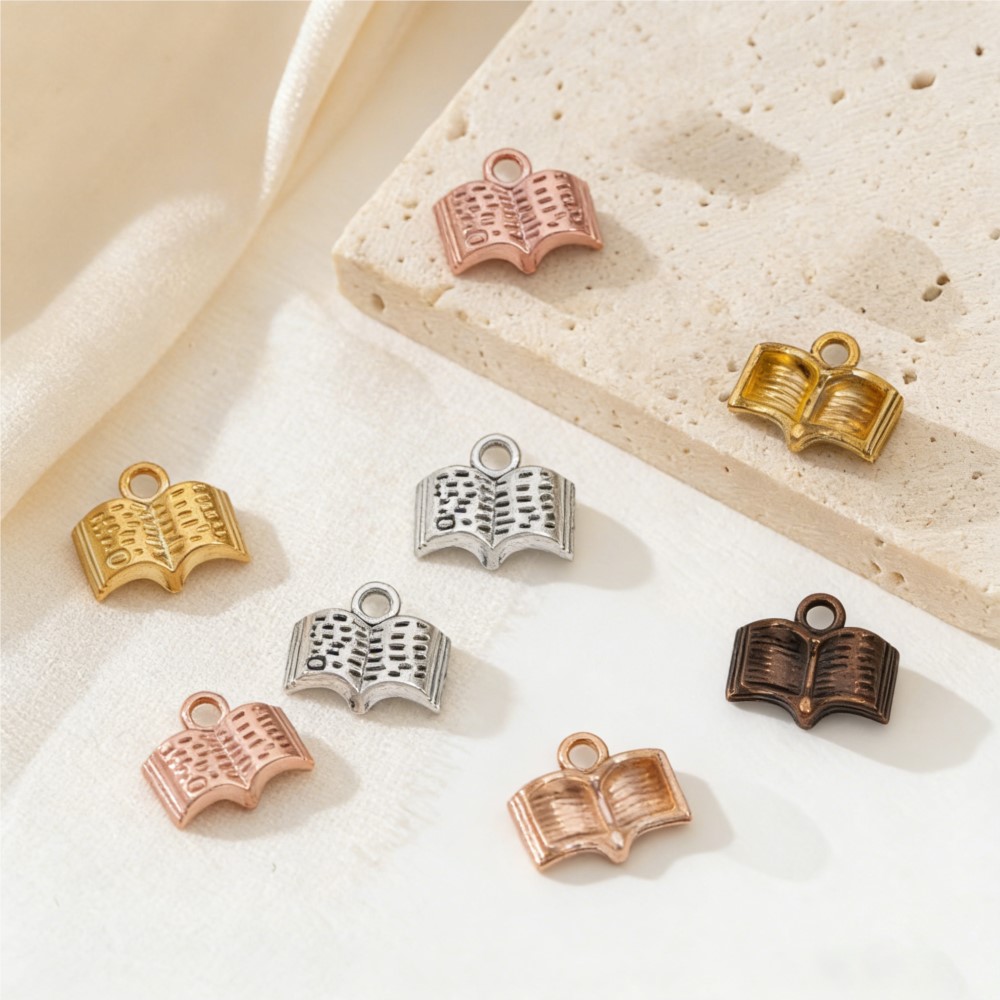 10/20/100pcs Charms Open Book  - Jewelry Making Books avis et prix