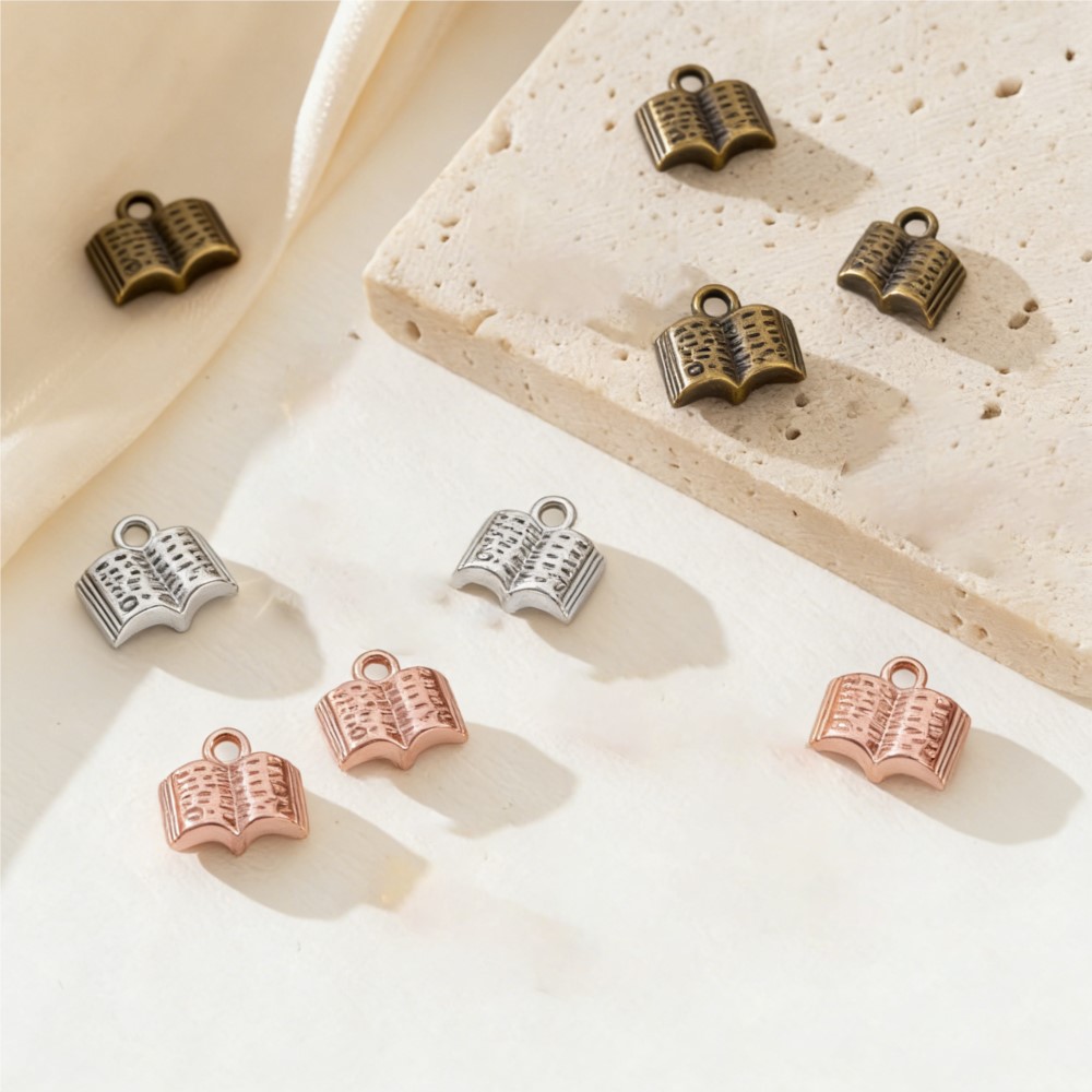 10/20/100pcs Charms Open Book  - Jewelry Making Books avis et prix