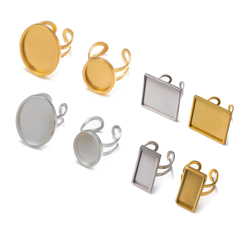 4Pcs Stainless Steel Golden Bl - Jewelry Making Ring Tool avis et prix