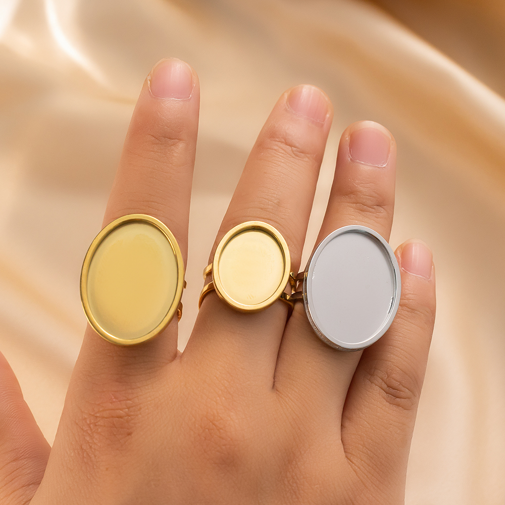 4Pcs Stainless Steel Golden Bl - Jewelry Making Ring Tool avis et prix
