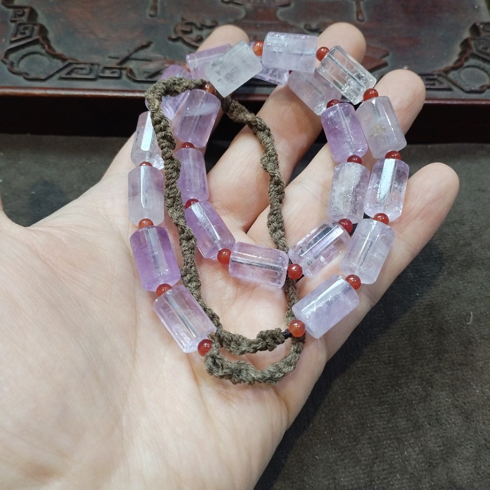 Light Purple Cylinder Crystal  - Crystal Bead Mix avis et prix