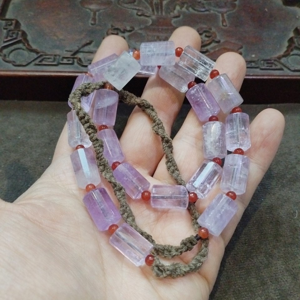 Light Purple Cylinder Crystal  - Crystal Bead Mix avis et prix