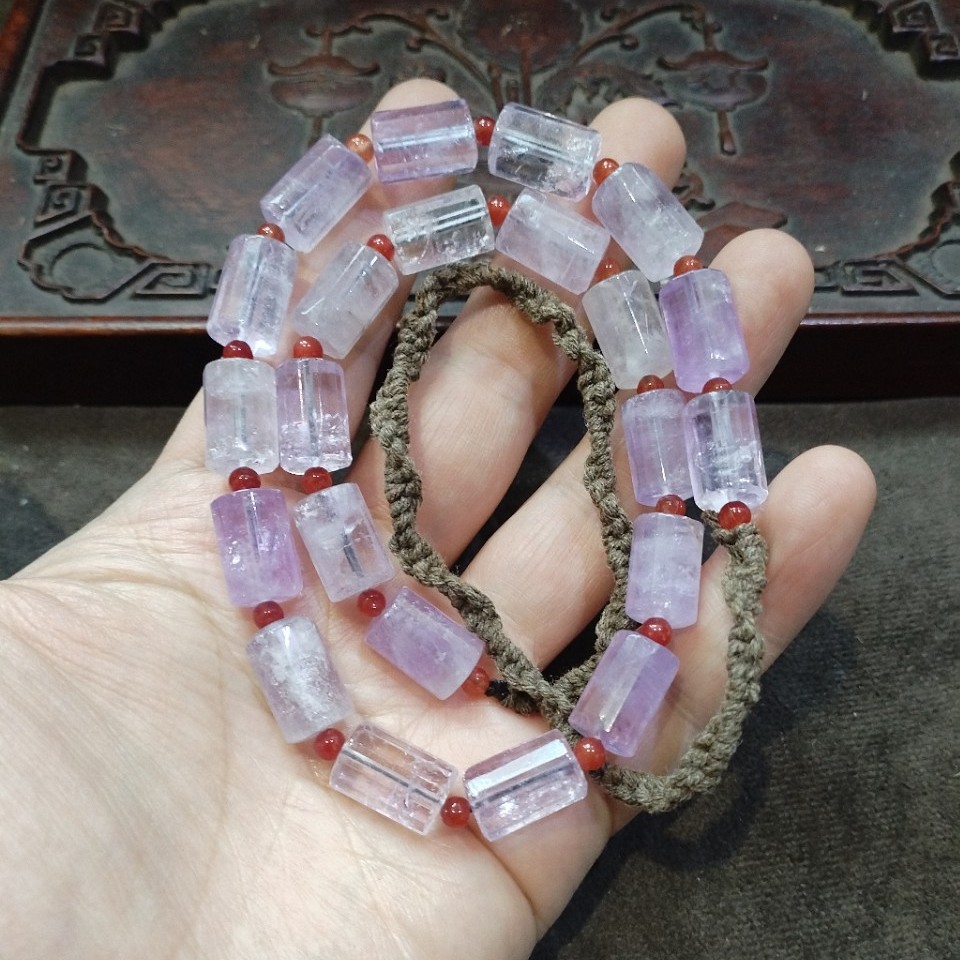 Light Purple Cylinder Crystal  - Crystal Bead Mix avis et prix