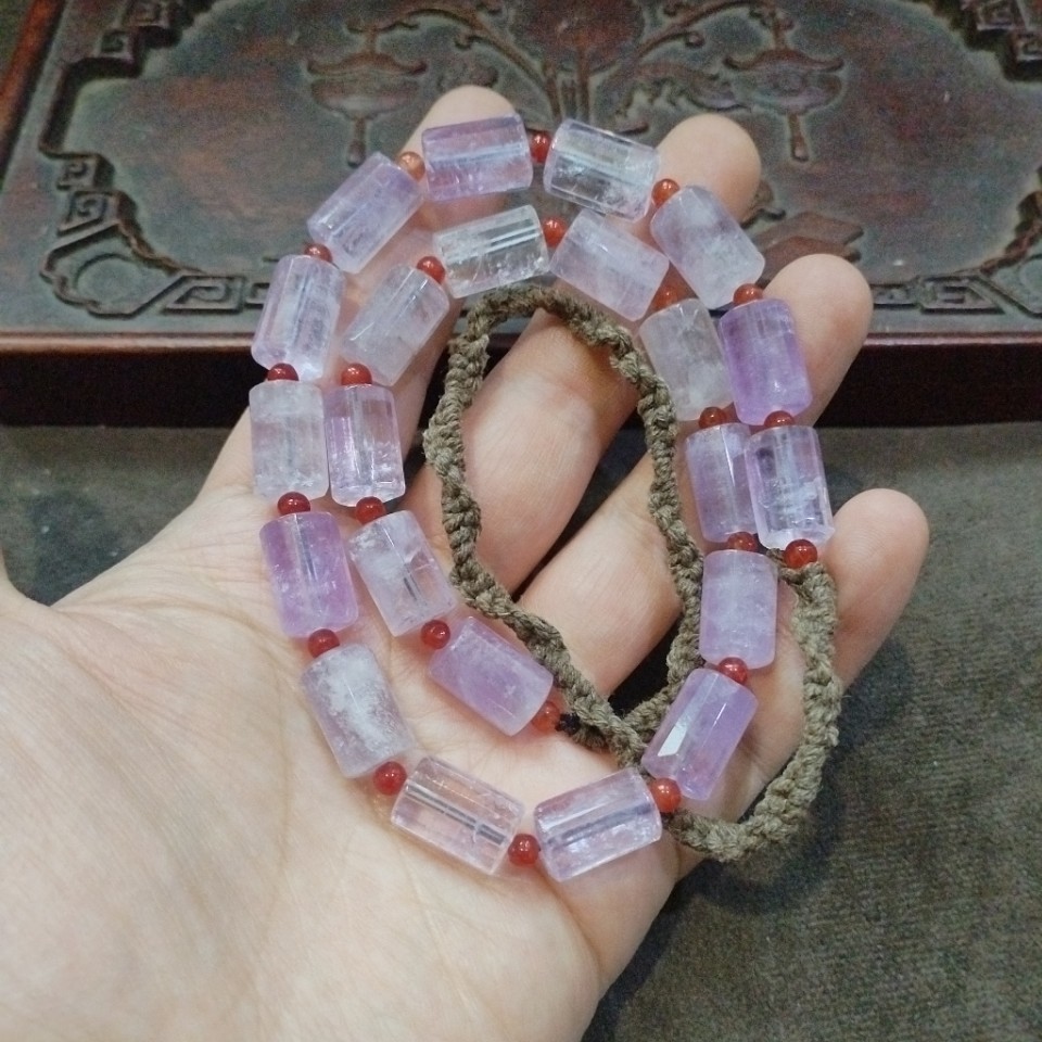 Light Purple Cylinder Crystal  - Crystal Bead Mix avis et prix