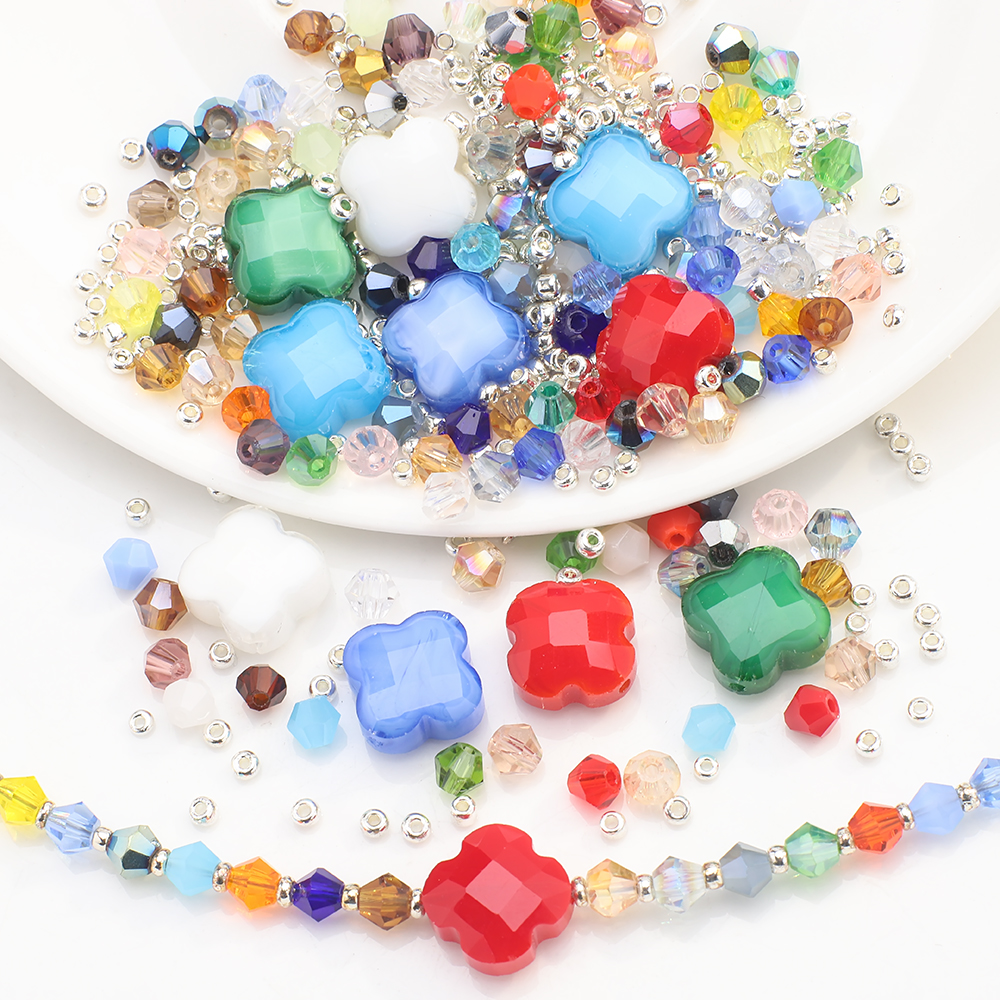 Mix Clover Petal Shape Glass B - Crystal Bead Mix avis et prix