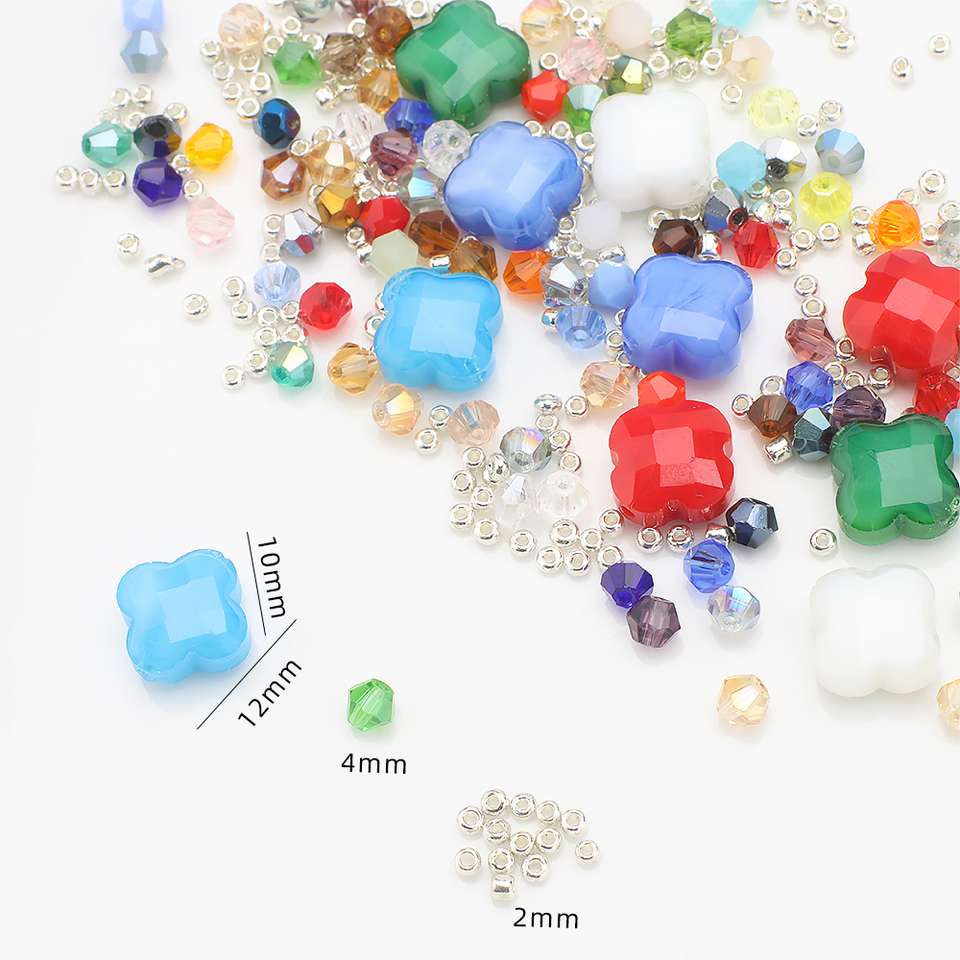 Mix Clover Petal Shape Glass B - Crystal Bead Mix avis et prix