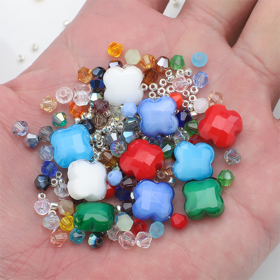 Mix Clover Petal Shape Glass B - Crystal Bead Mix avis et prix