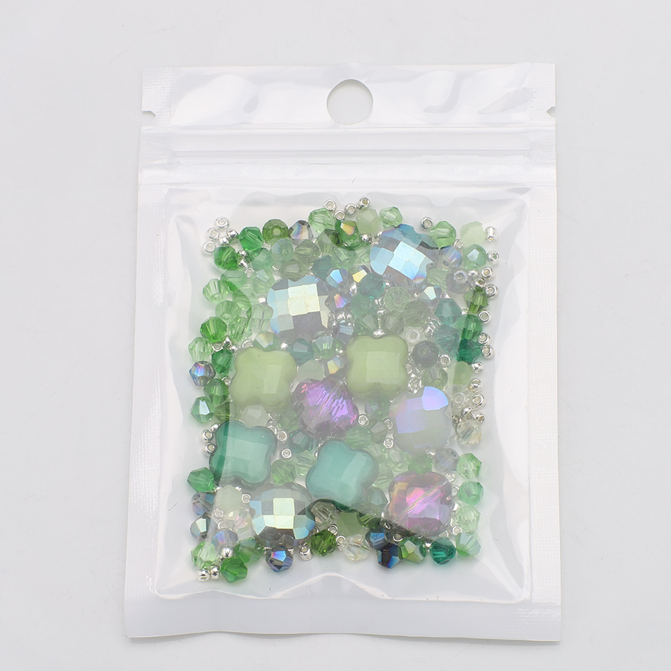 Mix Clover Petal Shape Glass B - Crystal Bead Mix avis et prix
