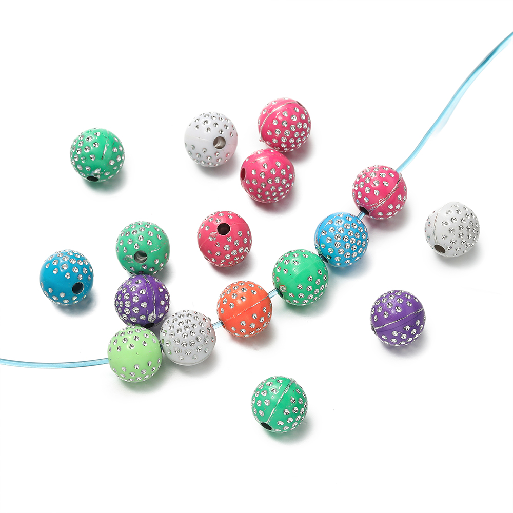 50/100Pcs 8/10mm Round mixed C - Crystal Bead Mix avis et prix
