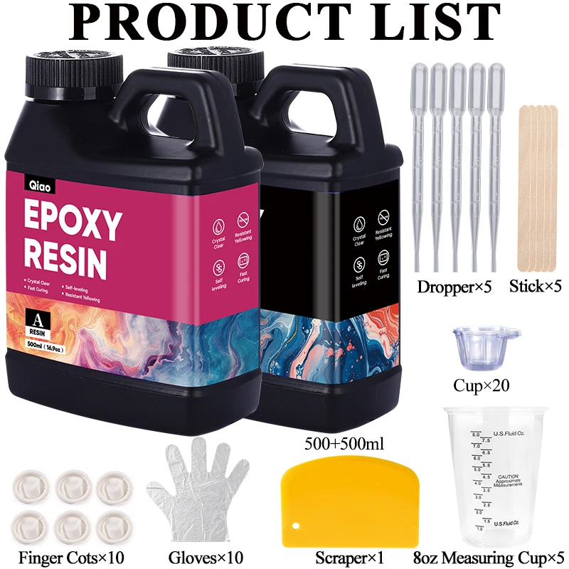 500ml 1000ml Easy Mixing Epoxy - Crystal Bead Mix avis et prix