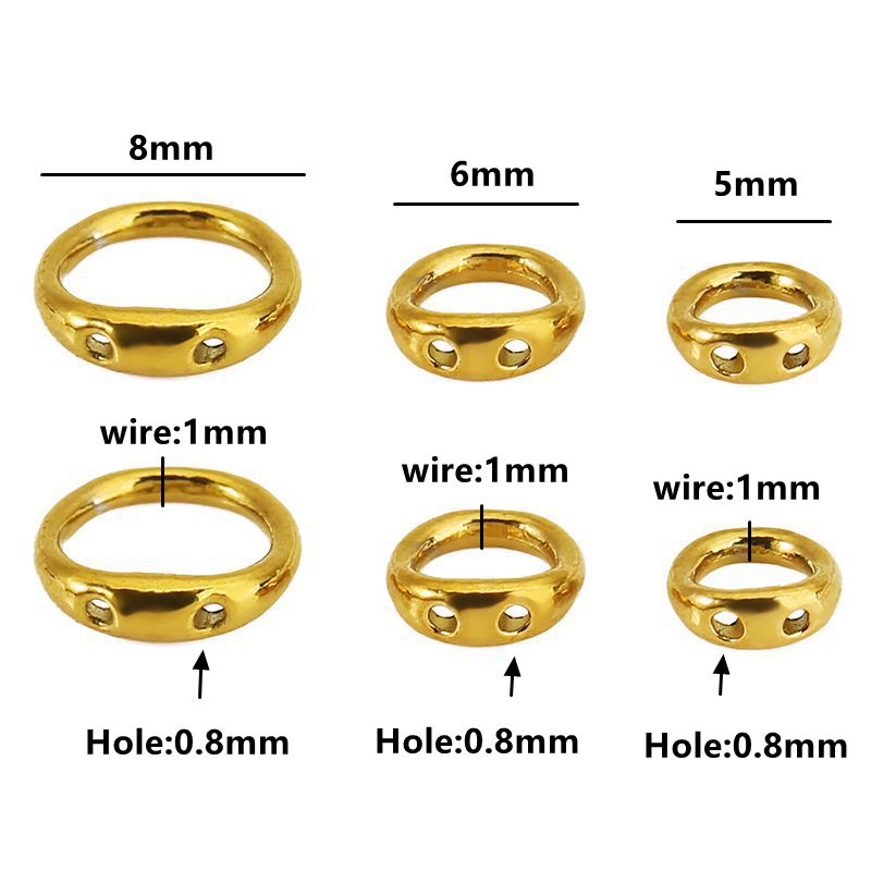 30pcs 5/6/8mm Stainless Steel  - Jewelry Making Articles avis et prix