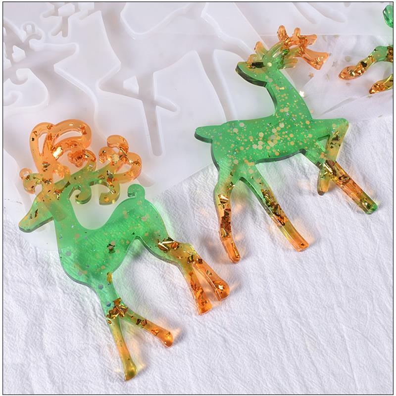 Christmas Elk Epoxy Resin Mold - Jewelry Making Techniques avis et prix