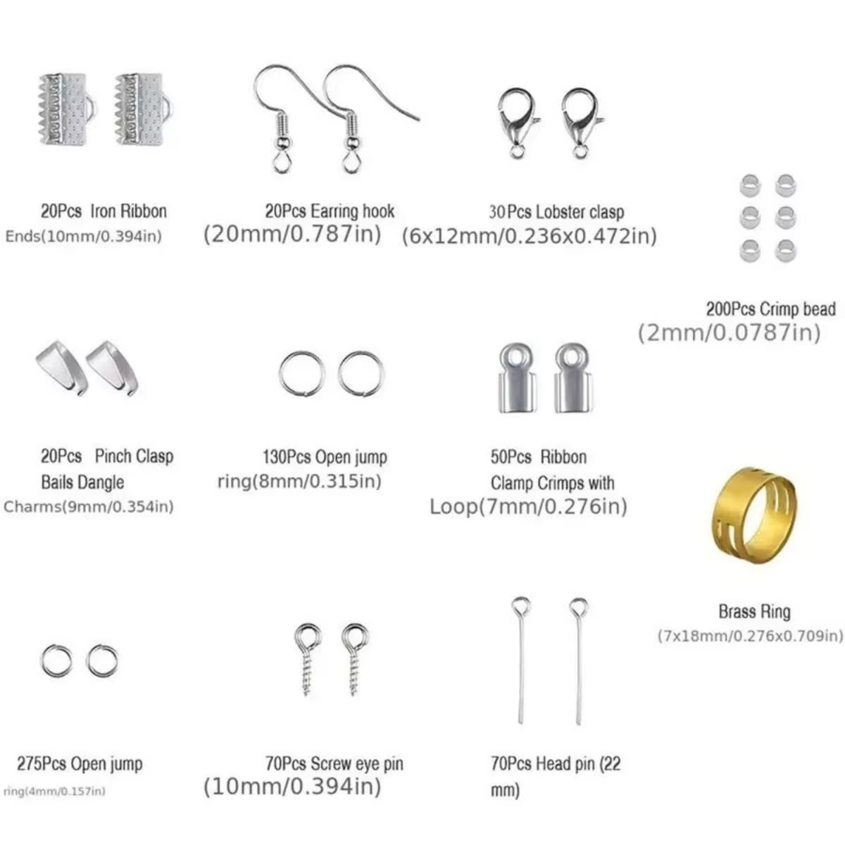900pcs DIY Jewelry Findings Ki - Jewelry Making Ring Tool avis et prix