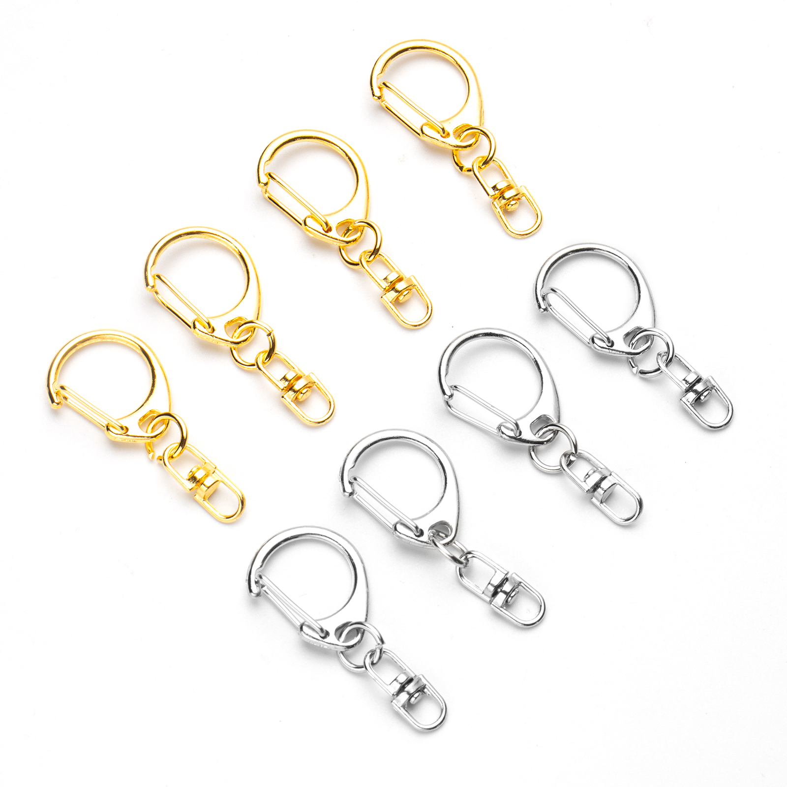 5pcs D Snap Hook Keychain Ring - Jewelry Making Ring Tool avis et prix