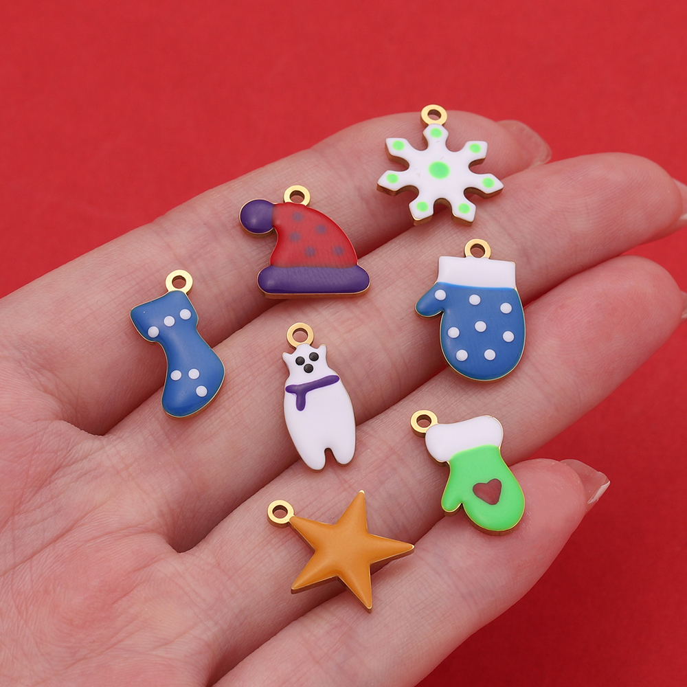 1pcs Stainless Steel Christmas - Jewelry Making Gloves avis et prix
