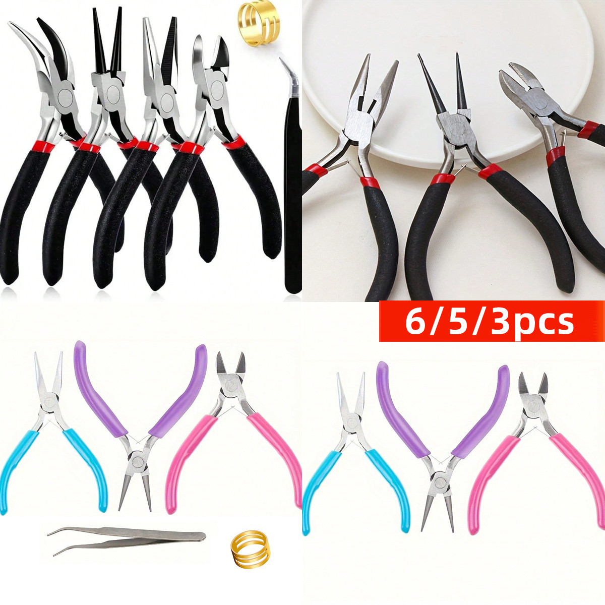 6/5/3pcs Jewelry Making Tools  - Jewelry Making Needle Nose Pliers avis et prix
