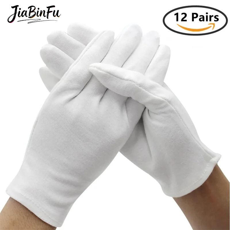 12/6 Pairs Cotton Work Gloves  - Jewelry Making Gloves avis et prix