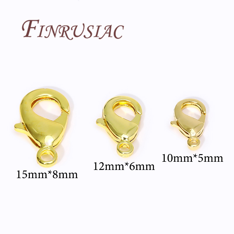 18K Gold Plated Lobster Clasps - Jewelry Making Articles avis et prix