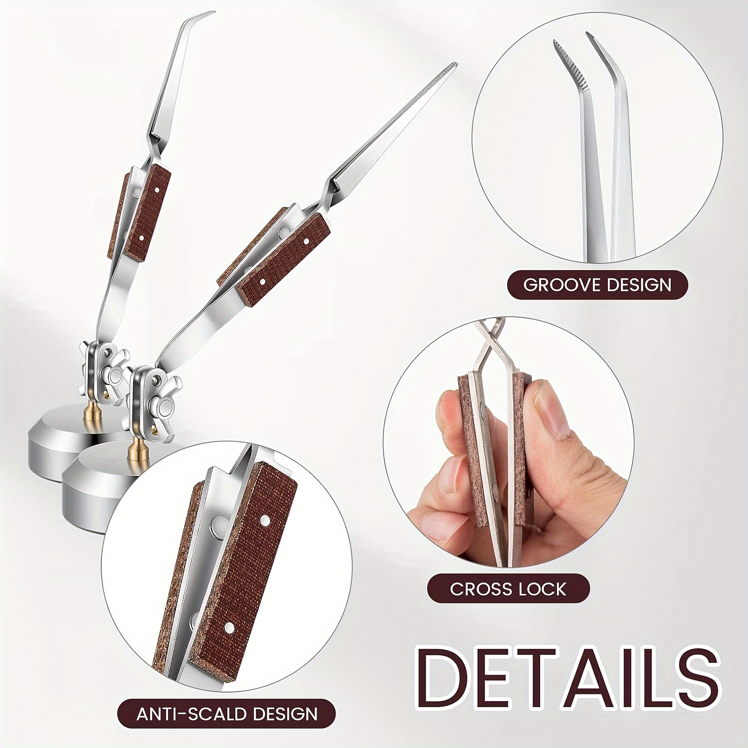 Third Hand Soldering Tweezers  - Jewelry Making Needle Nose Pliers avis et prix
