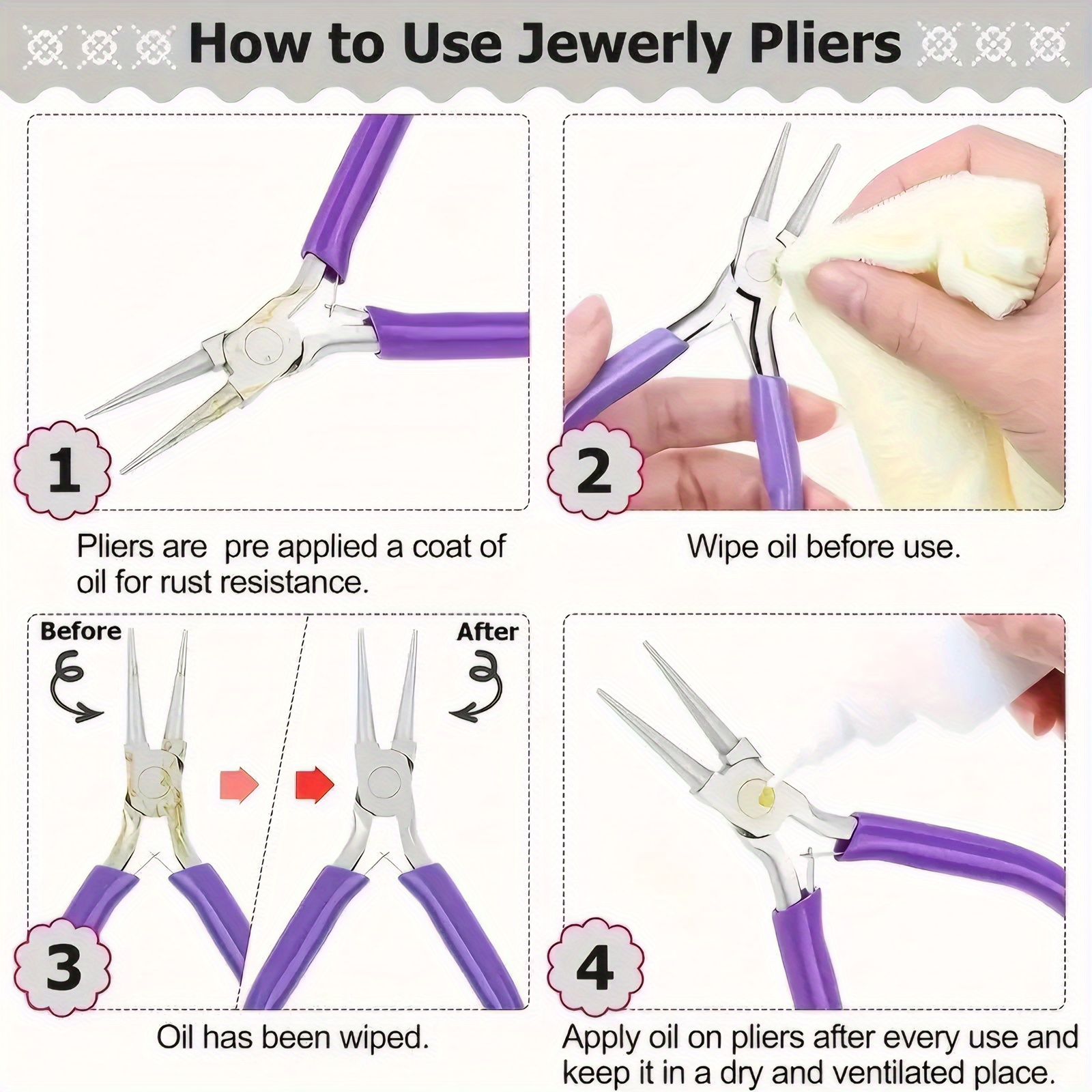 8 pieces/set jewelry making pl - Jewelry Making Needle Nose Pliers avis et prix