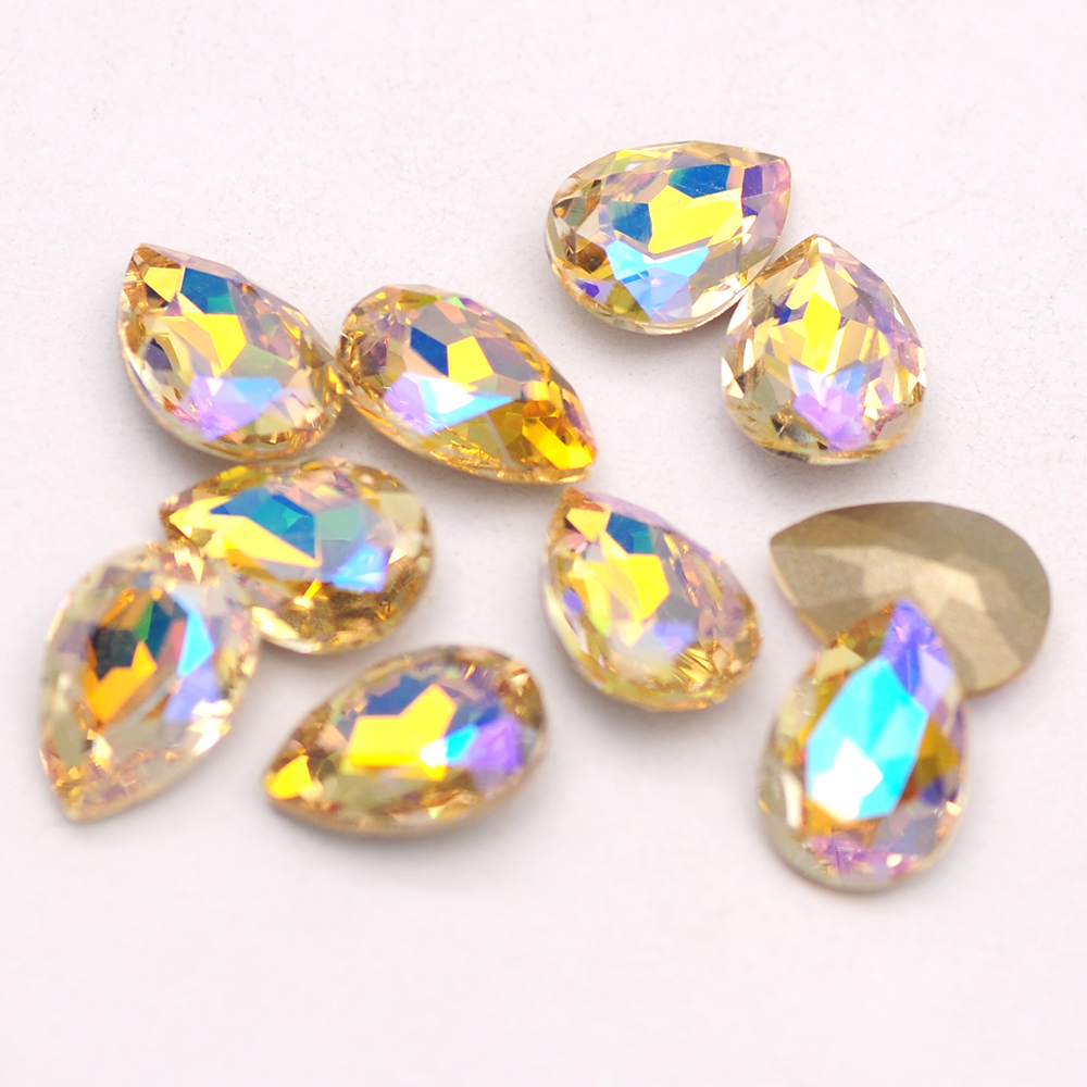10PCS 4x6mm Pear Crystal Glitt - Crystal Bead Mix avis et prix