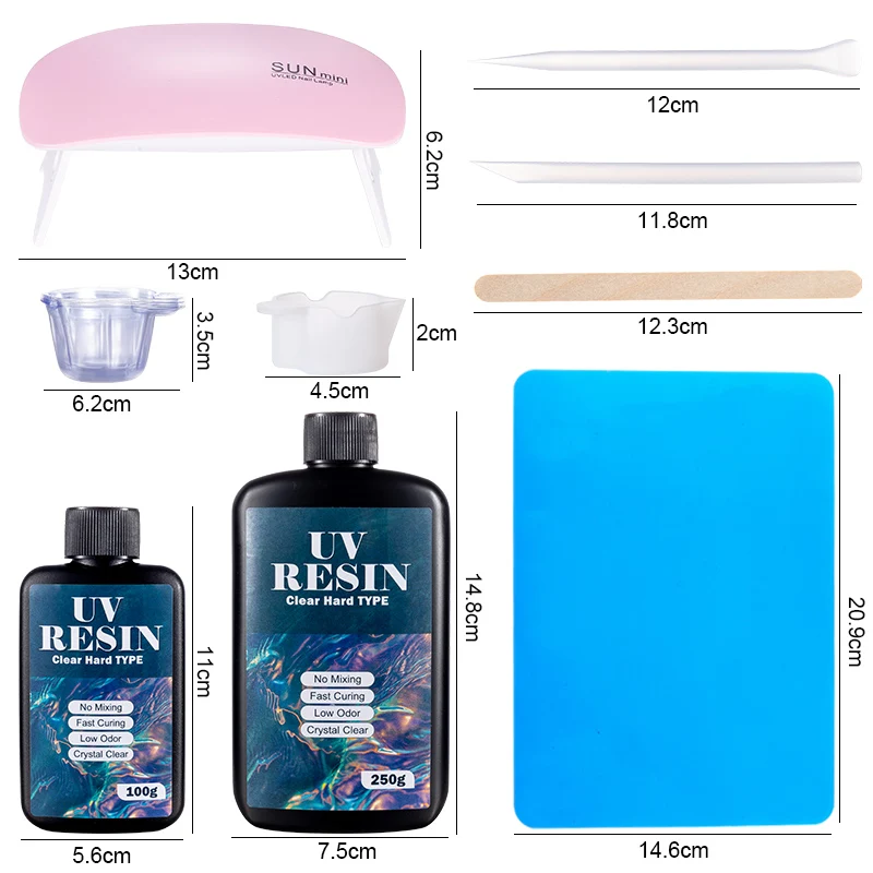 Hard UV Resin Glue Kit Fast Cu - Jewelry Making Techniques avis et prix