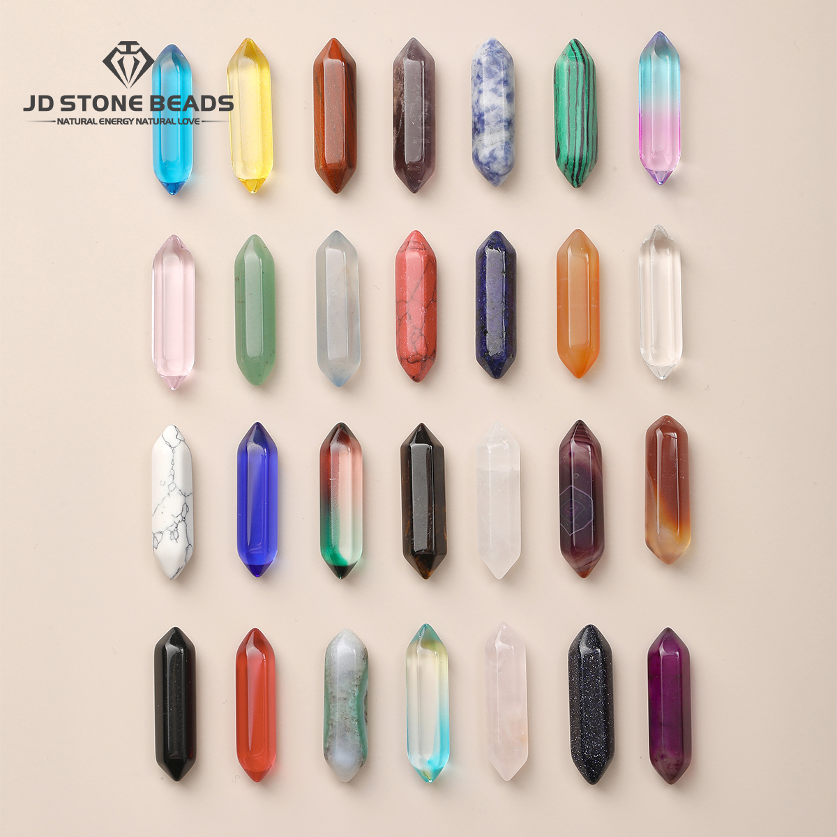 10 Pcs/lot Hexagonal Column Na - Crystal Bead Mix avis et prix