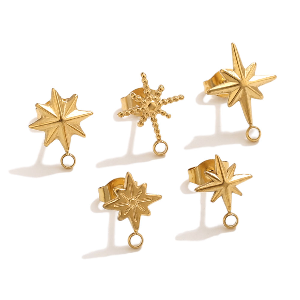 6pcs Stainless Steel Star Earr - Jewelry Making Techniques avis et prix