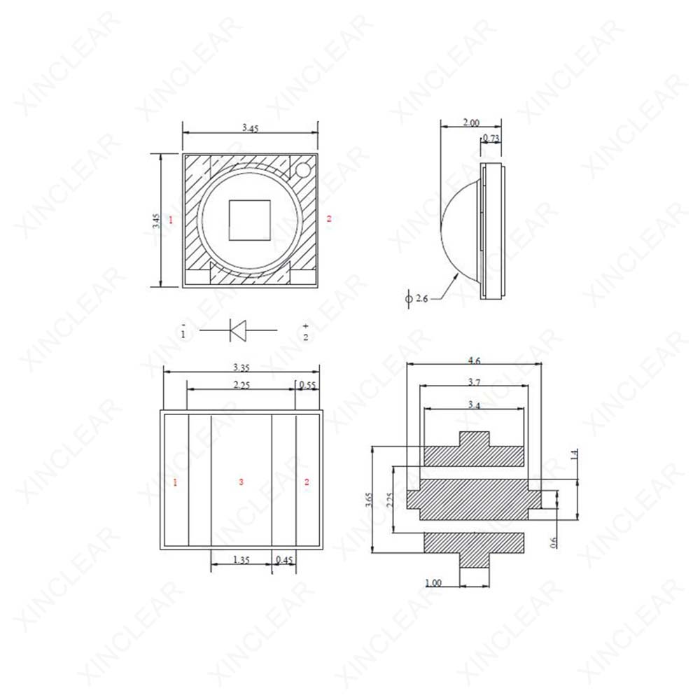 SMD3535 LED Chips 1W 3W Cold W - Jewelry Making Board avis et prix