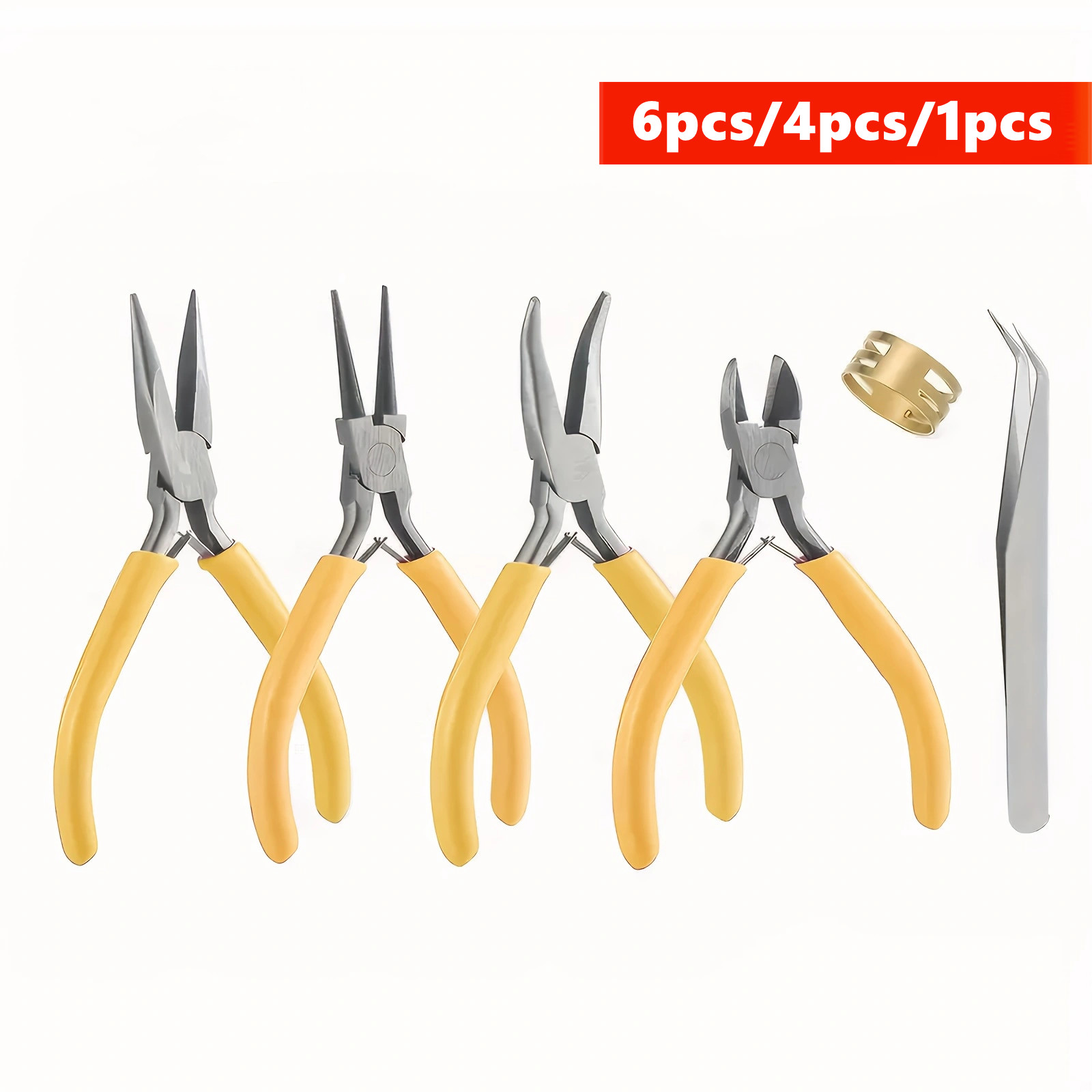6/4/1pcs yellow Jewelry Making - Jewelry Making Needle Nose Pliers avis et prix