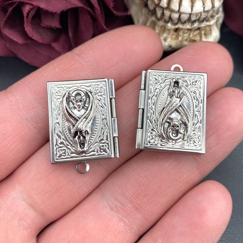2psc Dainty Bat Book Locket Ch - Jewelry Making Books avis et prix