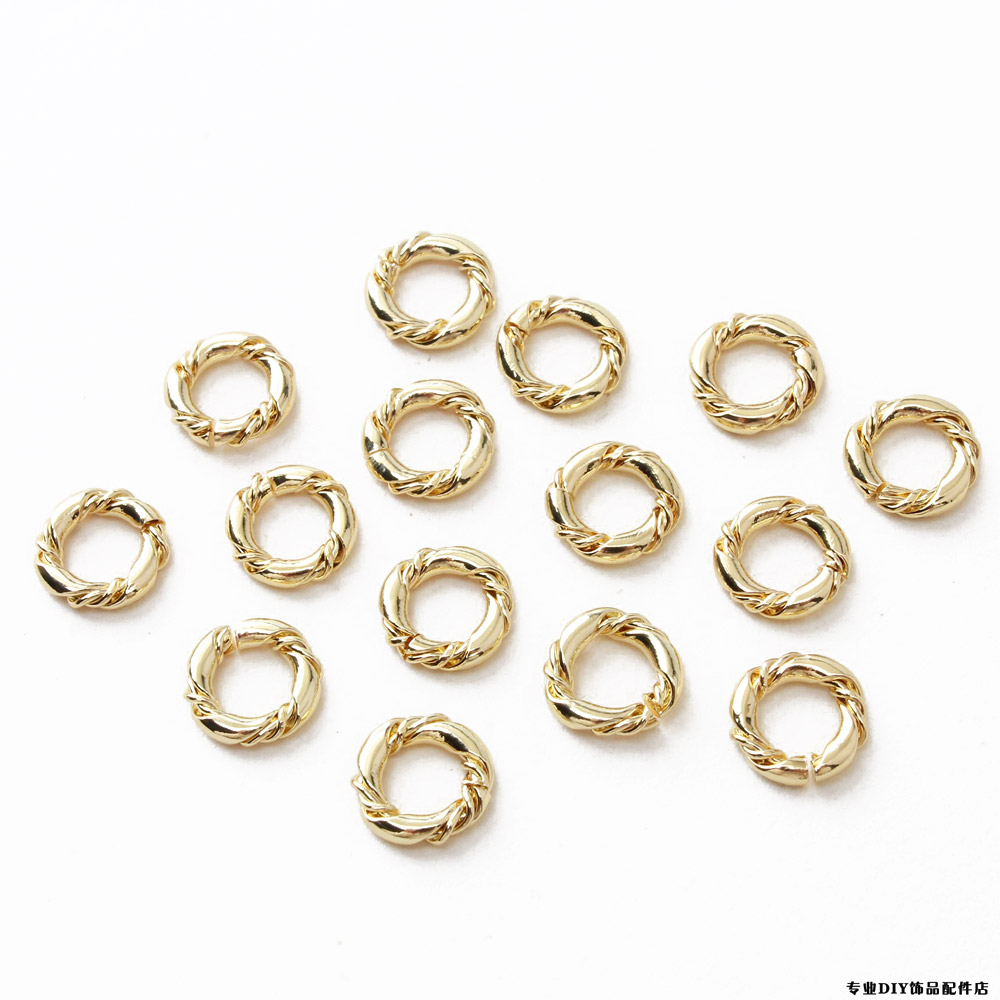 10PCS 18K Gold Plated 8mm open - Jewelry Making Ring Tool avis et prix