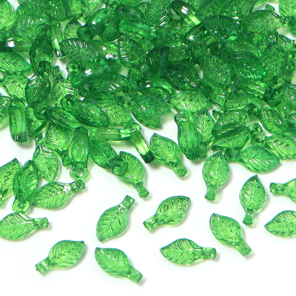 200pcs/lot Green Leaves Glass  - Crystal Bead Mix avis et prix
