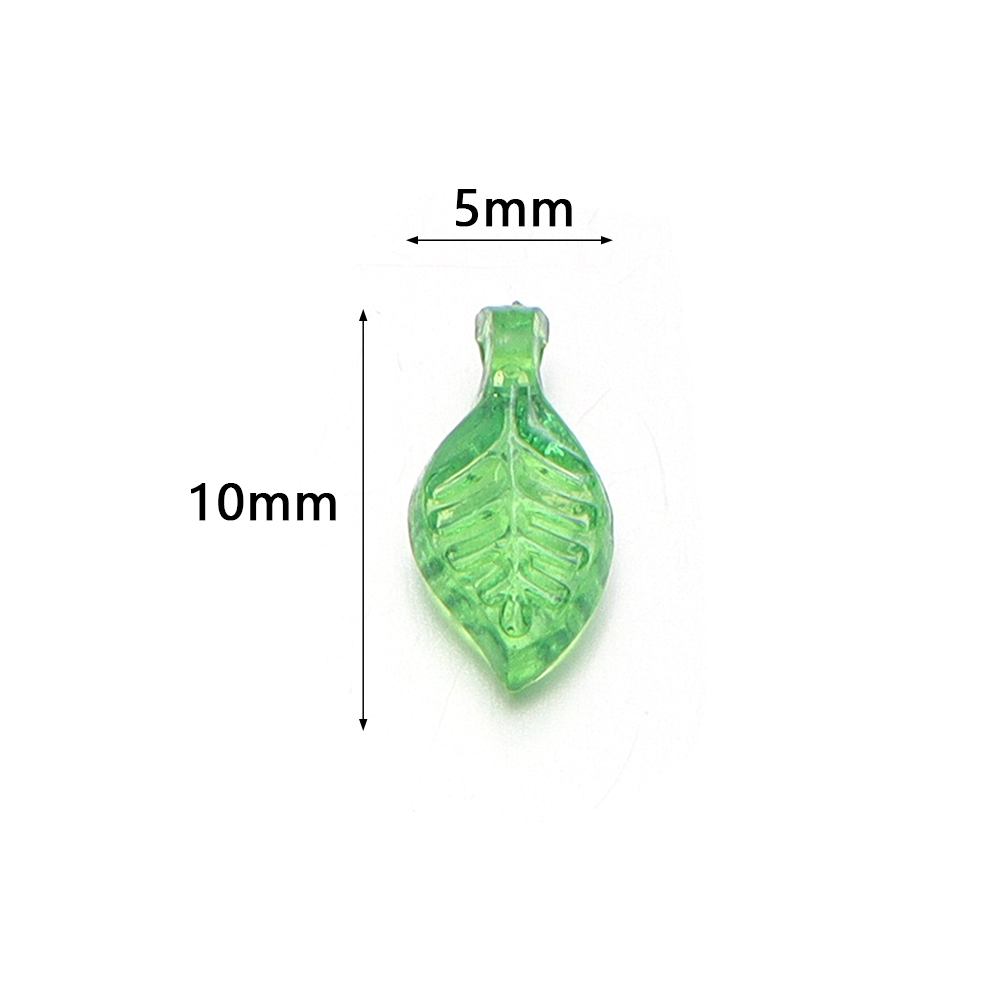 200pcs/lot Green Leaves Glass  - Crystal Bead Mix avis et prix