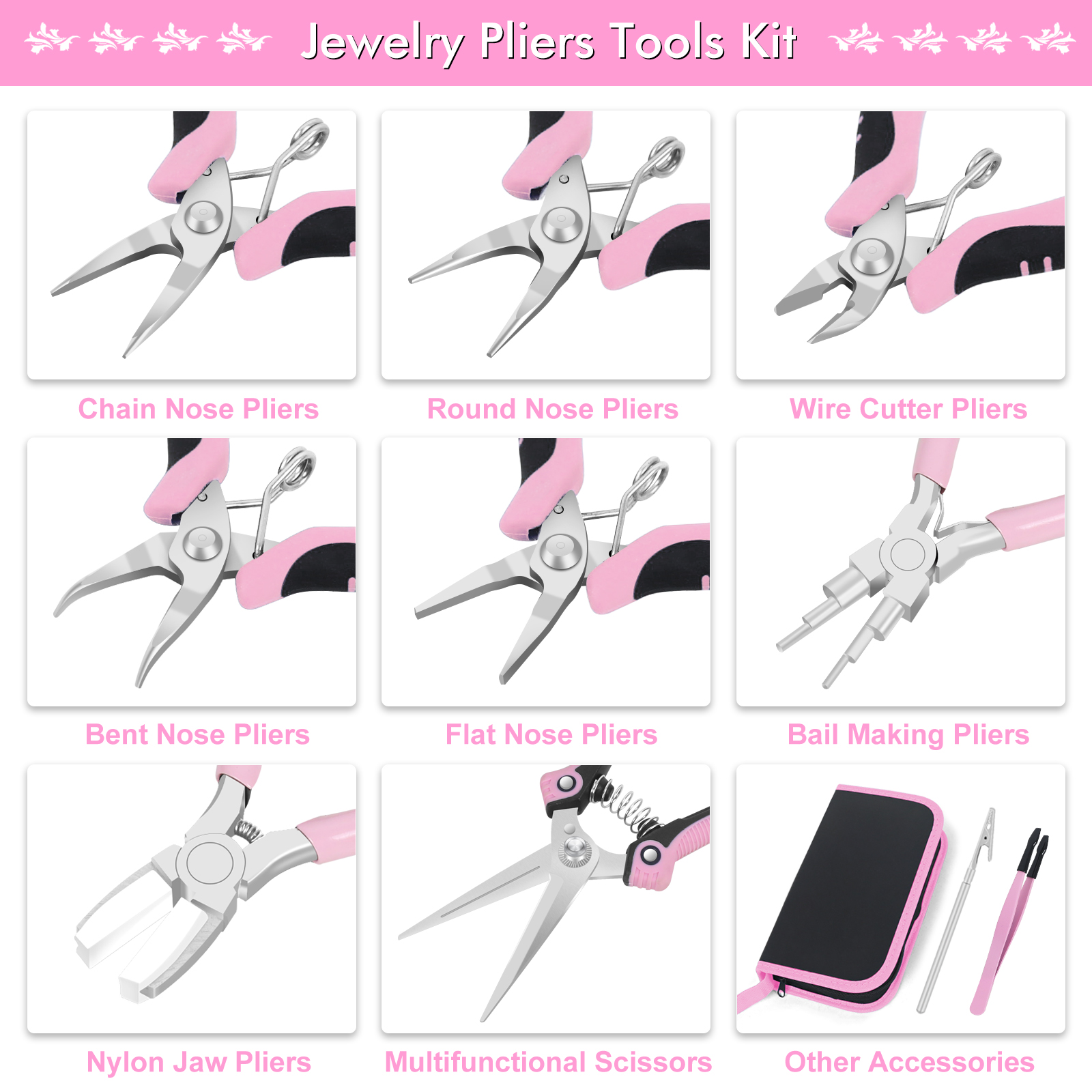 NEWACALOX Mini Jewelry Pliers  - Jewelry Making Needle Nose Pliers avis et prix