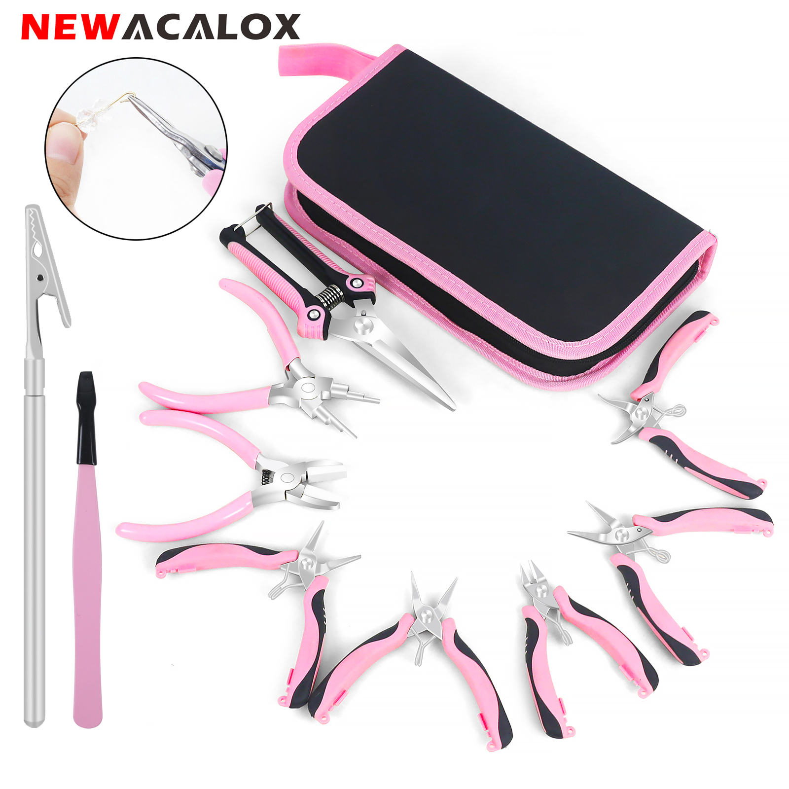 NEWACALOX Mini Jewelry Pliers  - Jewelry Making Needle Nose Pliers avis et prix