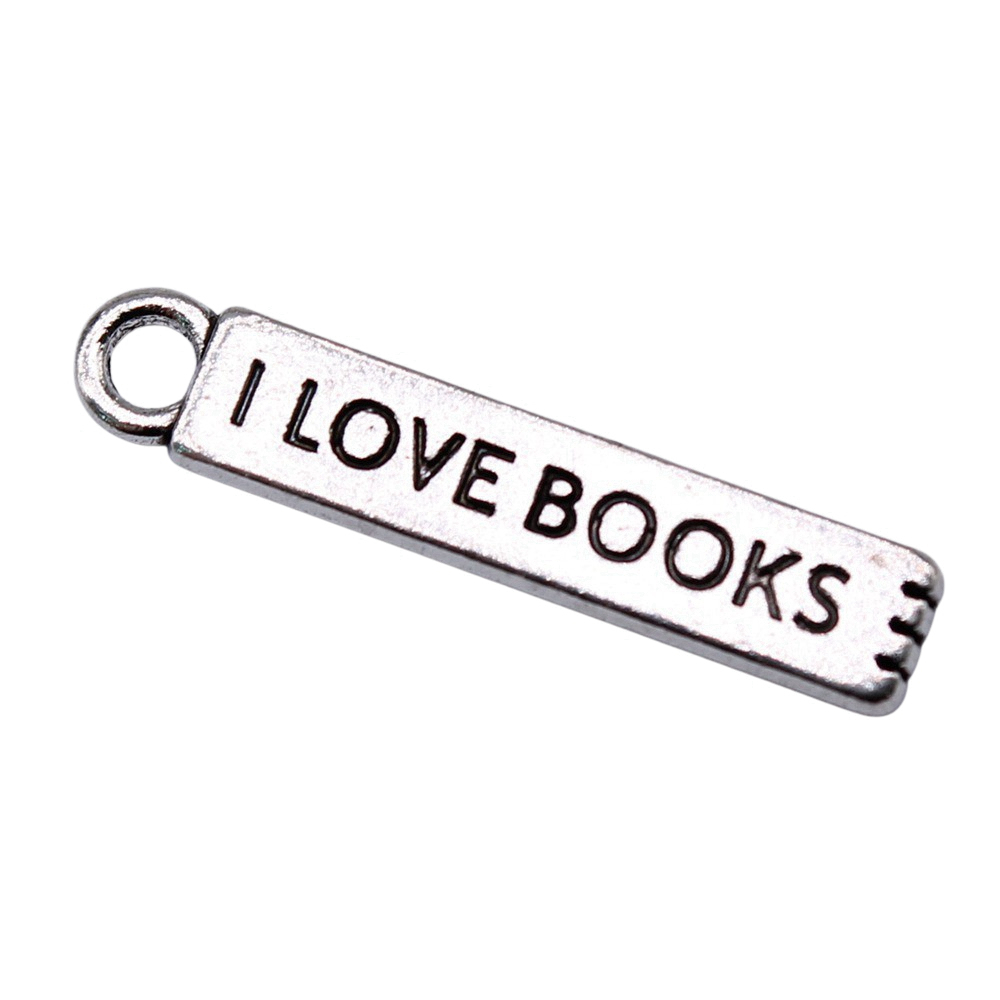 20pcs/lot I Love Books Charms  - Jewelry Making Books avis et prix