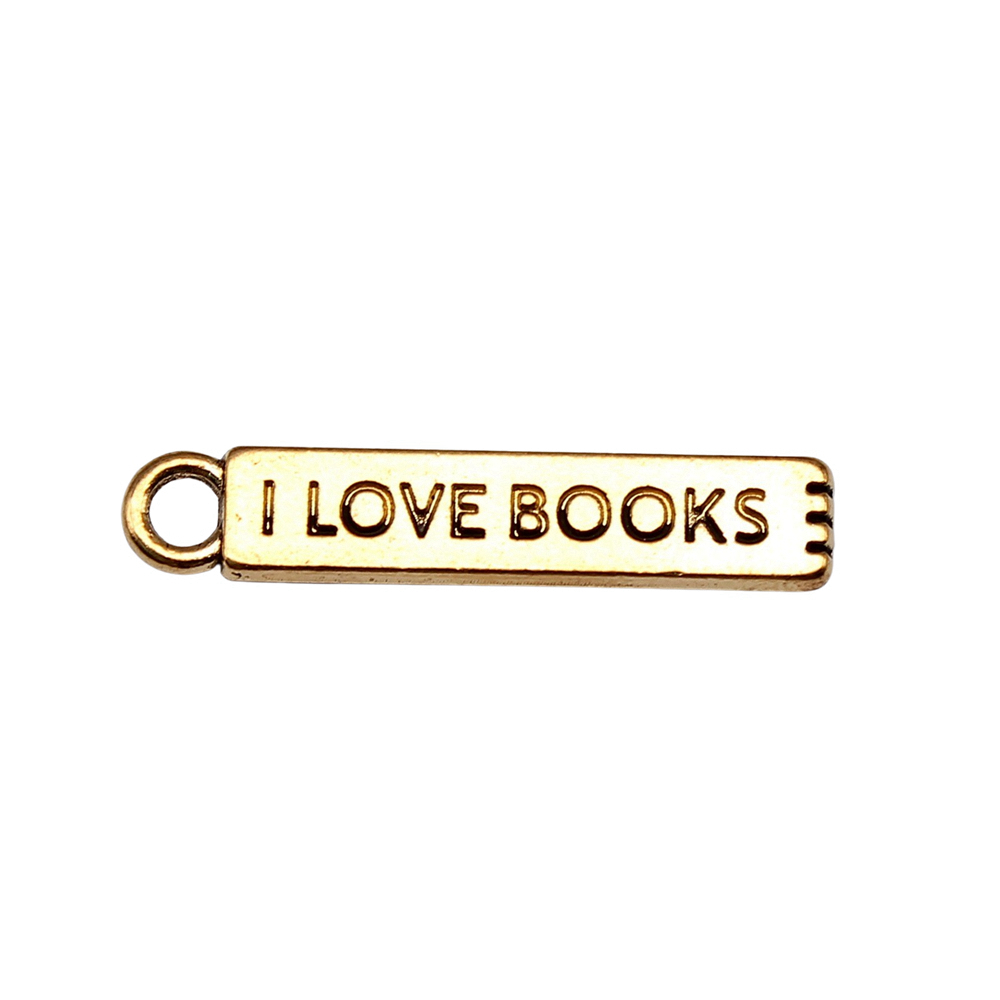 20pcs/lot I Love Books Charms  - Jewelry Making Books avis et prix