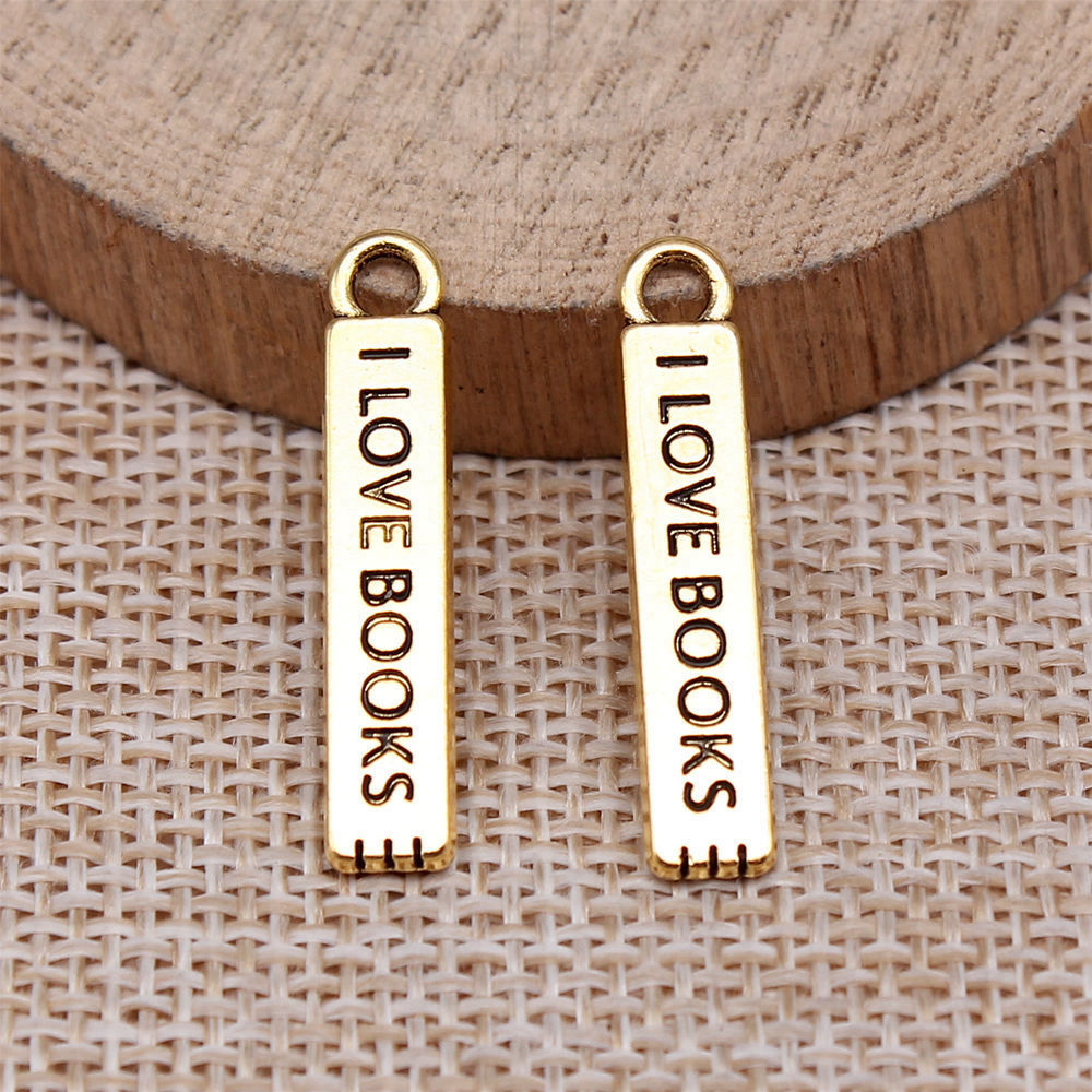 20pcs/lot I Love Books Charms  - Jewelry Making Books avis et prix