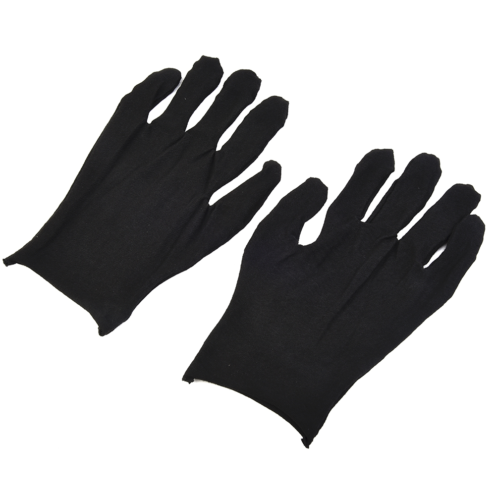 12 Pairs Black Cotton Gloves S - Jewelry Making Gloves avis et prix