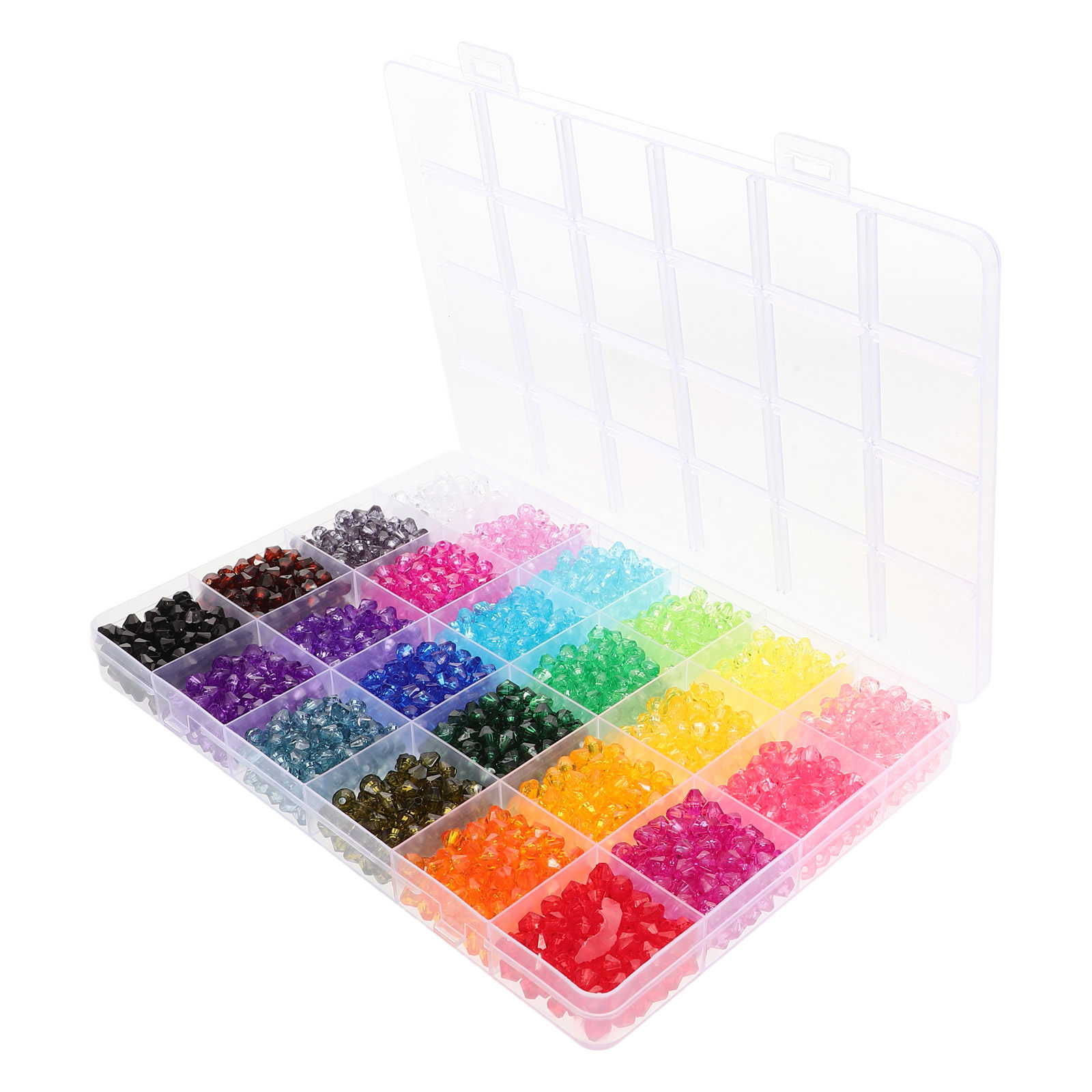 2160Pcs Crystal Acrylic Beads  - Crystal Bead Mix avis et prix
