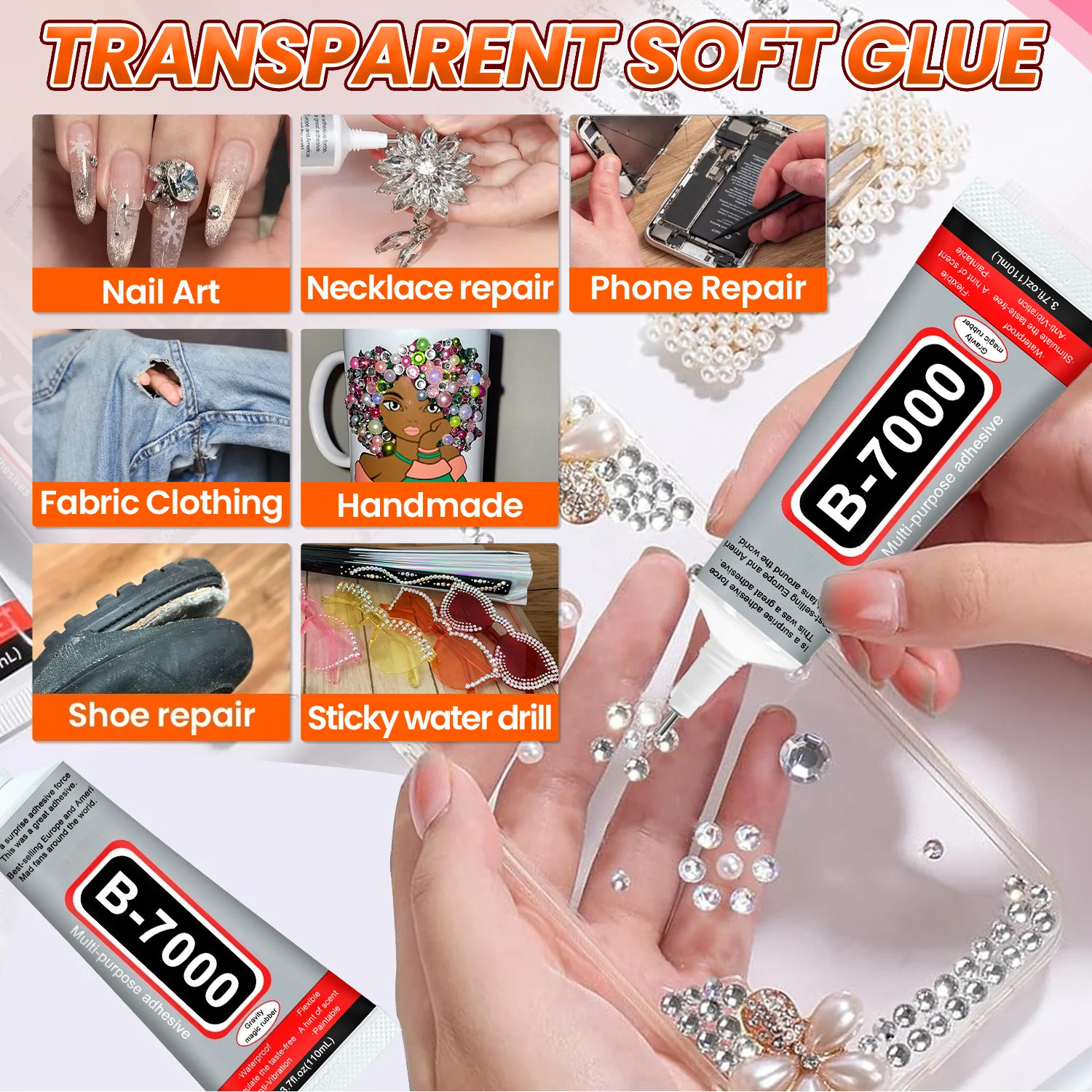 Super Glue B-7000 Loolifl 1-10 - Jewelry Making Supplies avis et prix