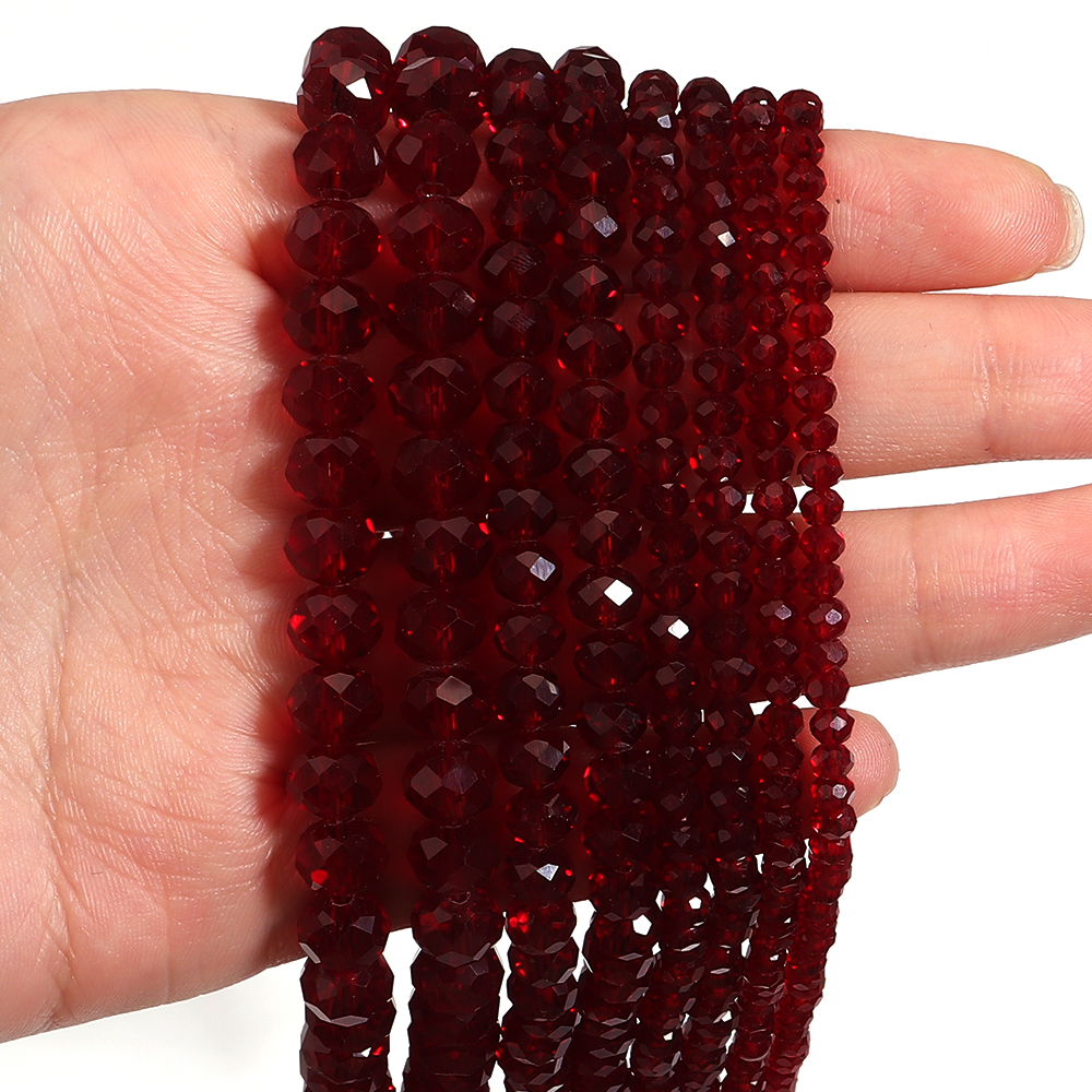 1strand/lot Pomegranate Red Fa - Crystal Bead Mix avis et prix
