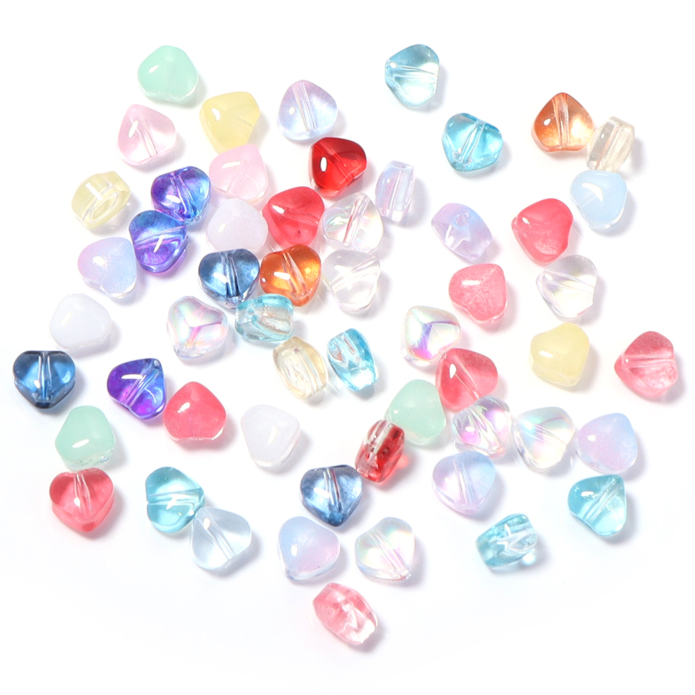 50pcs/lot 6mm Love Shape Czech - Crystal Bead Mix avis et prix