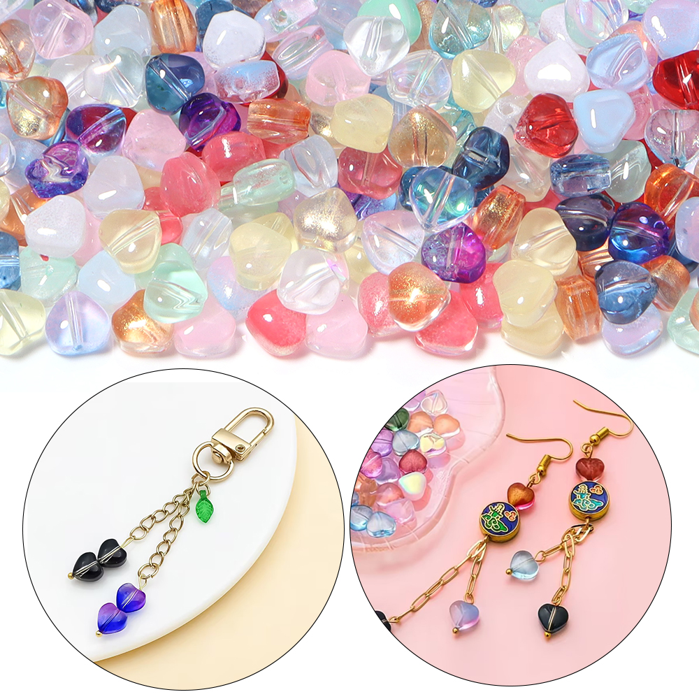 50pcs/lot 6mm Love Shape Czech - Crystal Bead Mix avis et prix
