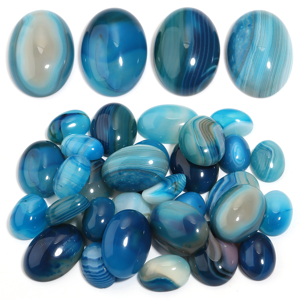 5pcs Natural Stone Cabochon Bl - Jewelry Making Ring Tool avis et prix