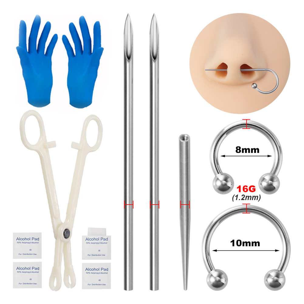 Body Piercing Kit Surgical Ste - Jewelry Making Needle Nose Pliers avis et prix